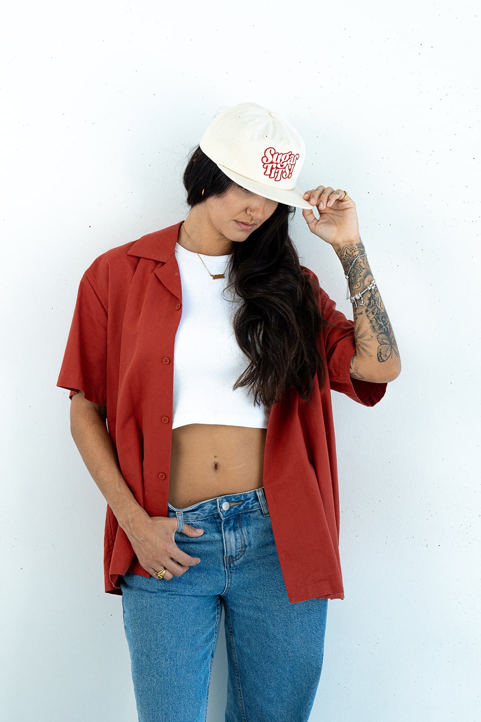 Bobby Lovejoy | Embroidered Cotton Snapback Cap - Cream