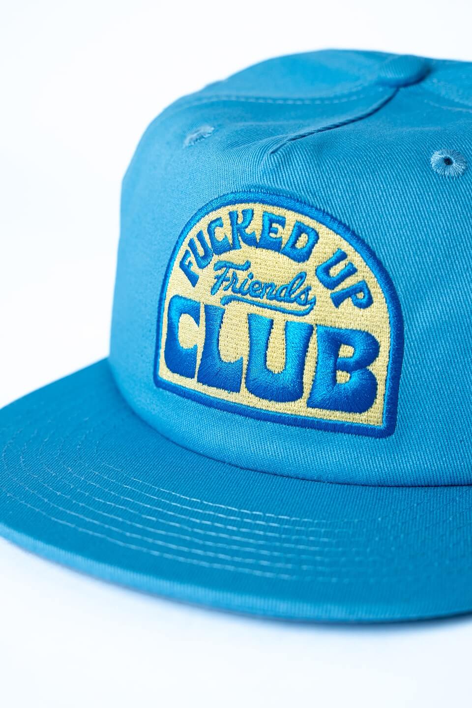 Bobby Lovejoy | Embroidered Cotton Snapback Cap - Light Blue